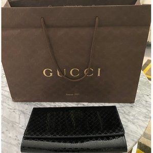 Gucci Broadway Guccissima Patent Leather Clutch